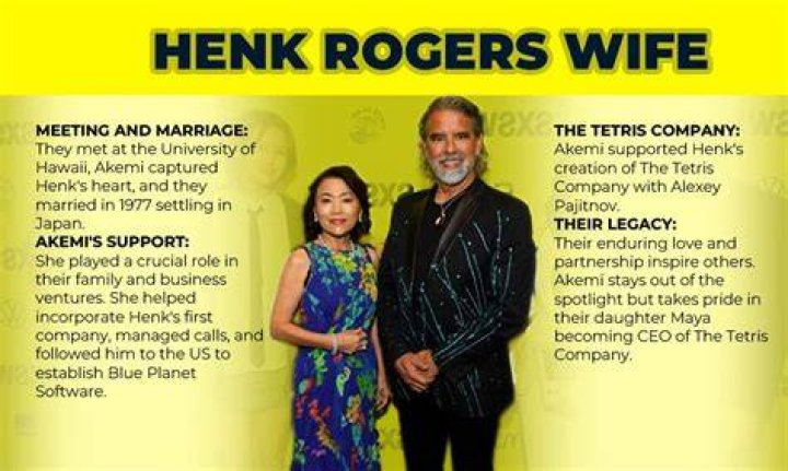 Henk Rogers Wife Akemi Rogers And Family Life