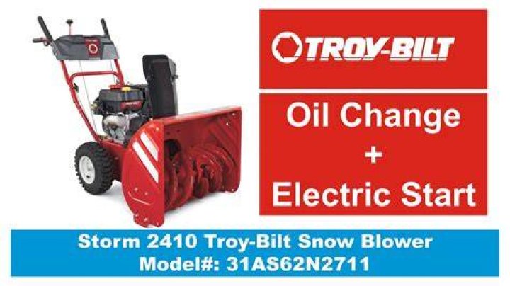 How much oil does a troy bilt storm 2410 take