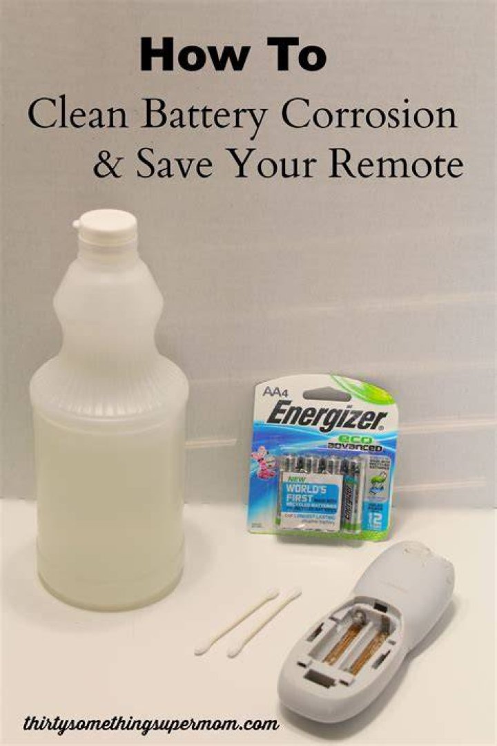 How to clean battery corrosion in remote control