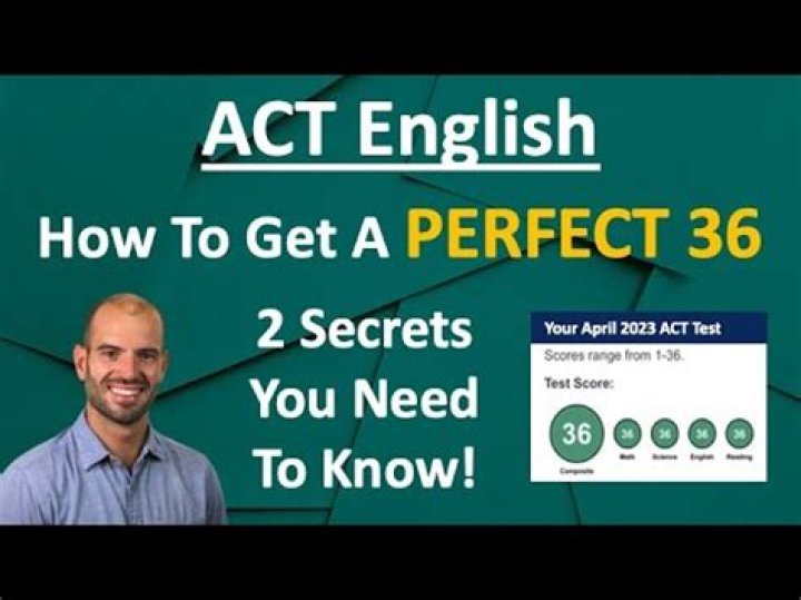 How to get a 36 on the act