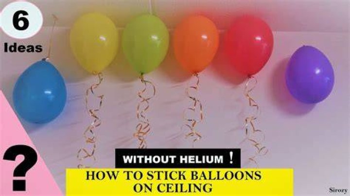 How to make balloons float without helium