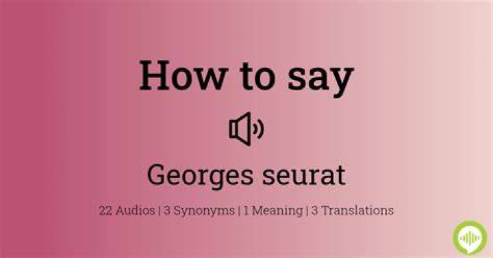 How to pronounce georges