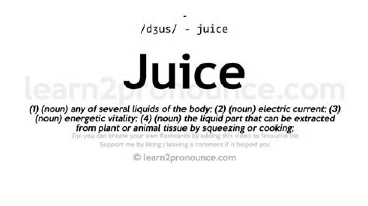 How to spell juice
