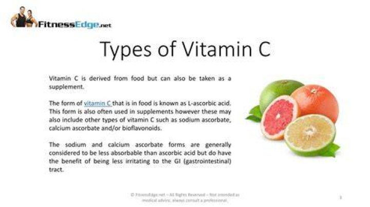 Types of vitamin c