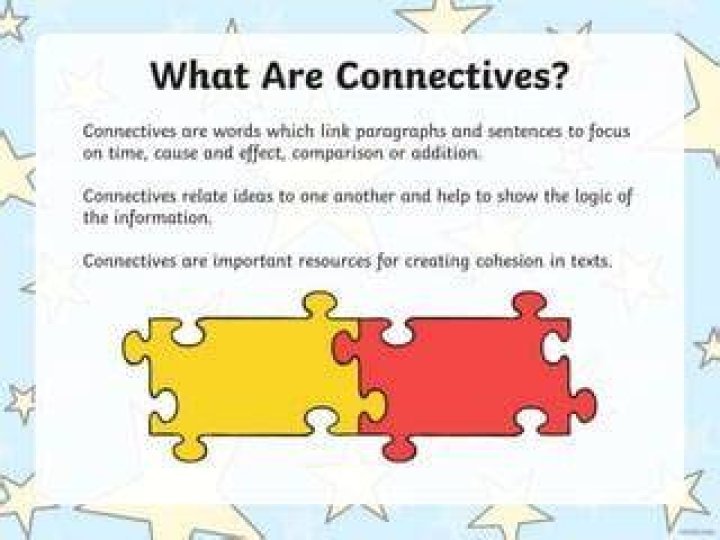 What are connectives words