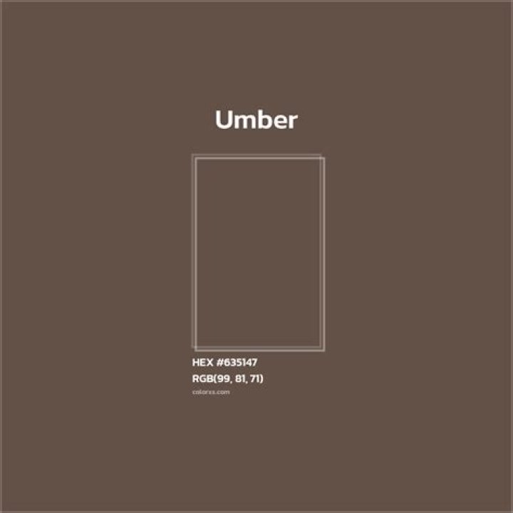 What color is umber