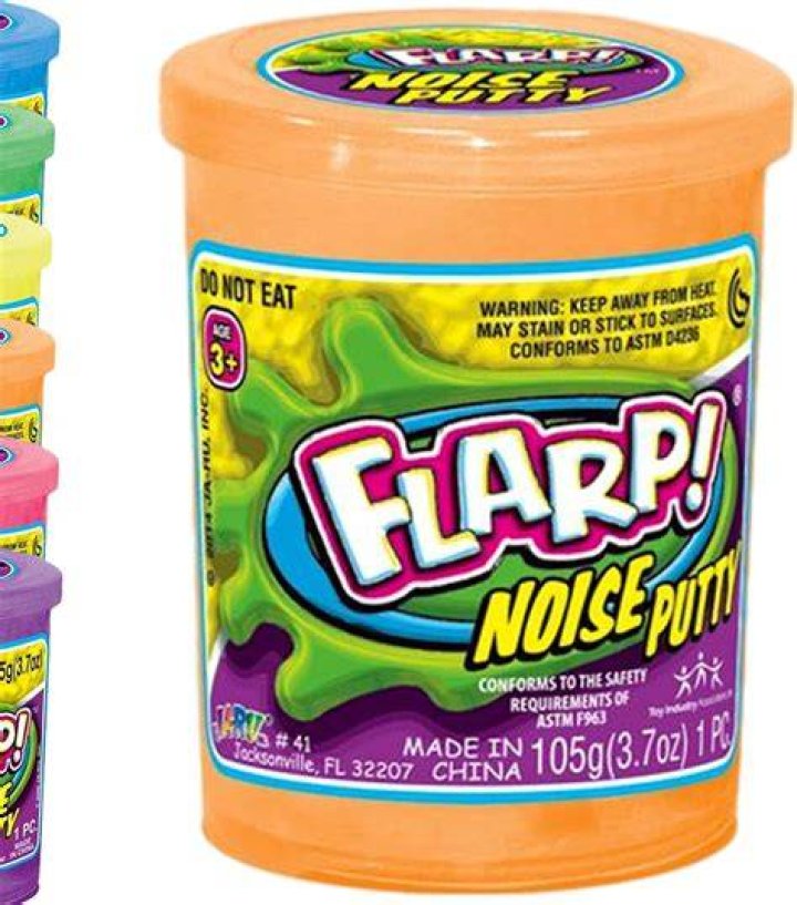 What is flarp noise putty made out of