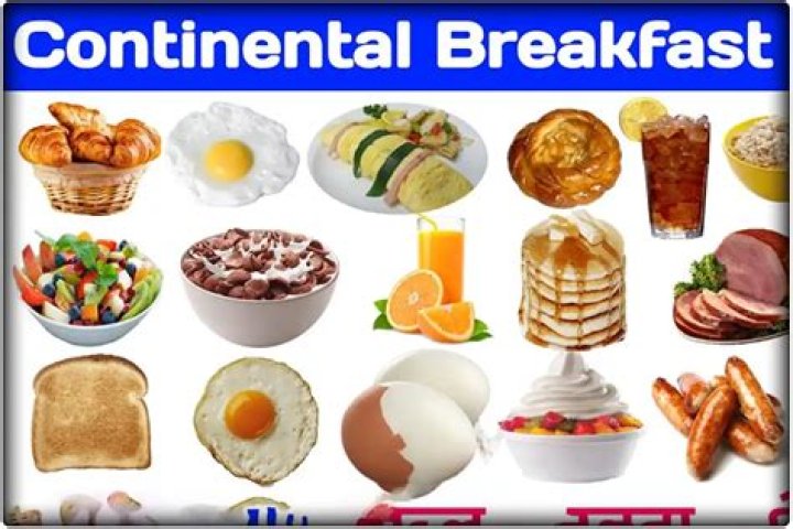 What is included in a continental breakfast