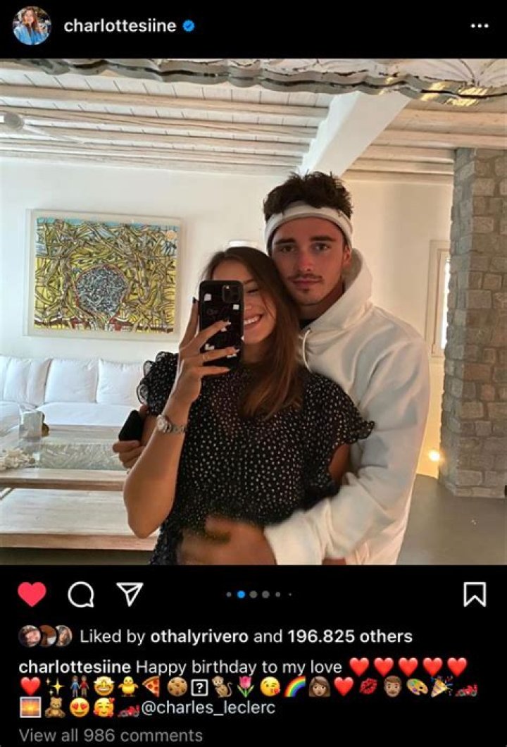 Who Is Charlotte Sine? Meet Charles Leclerc Girlfriend On Instagram